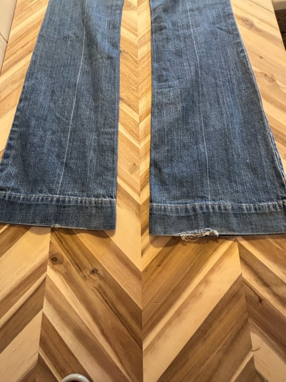 Joe's Jeans Faded Blue Wide-Leg Flare Jeans - Picture 11 of 11